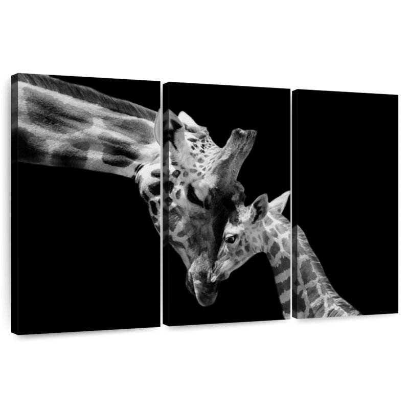 Brampt Doting Mother Giraffe, 24" H x 38" W