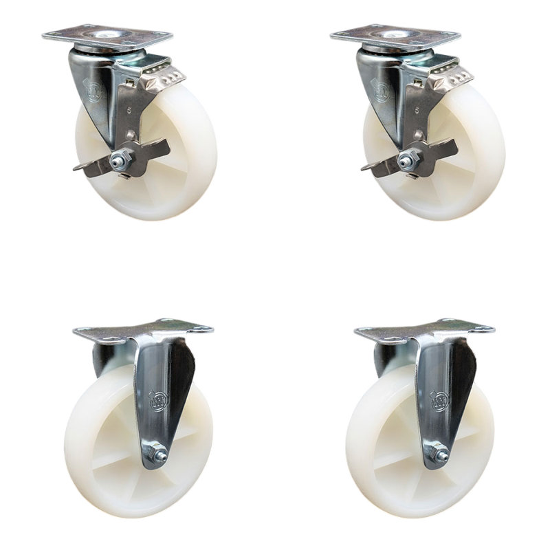 4 Piece Nylon Caster Set