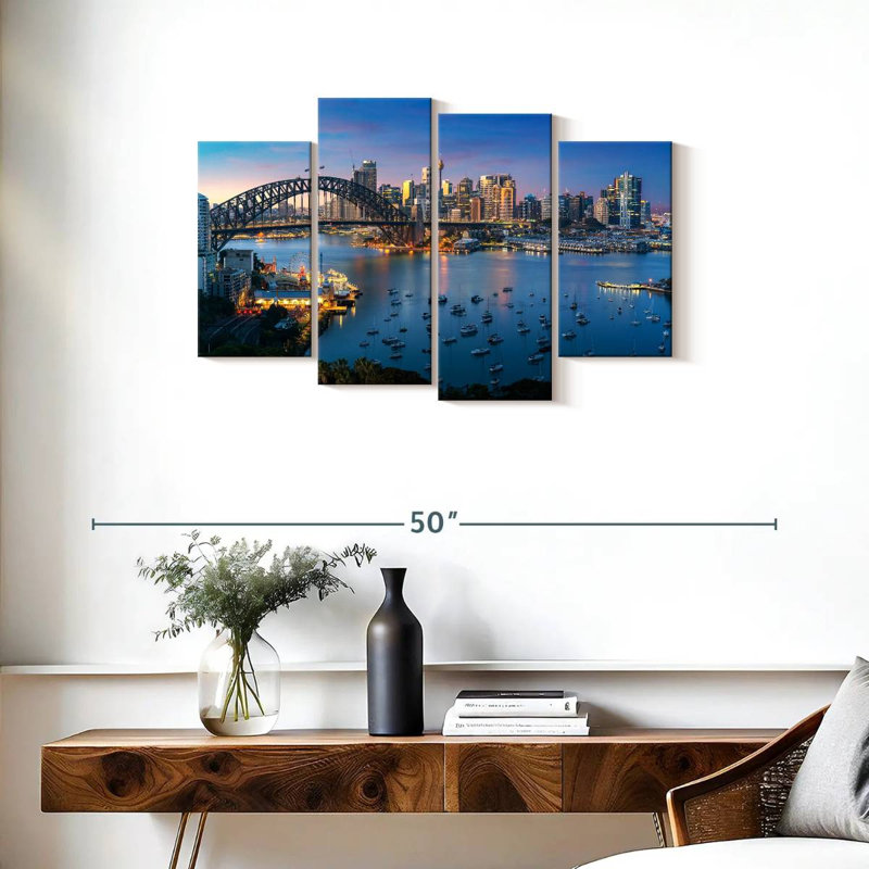 «Sirci Bustling Sydney Skyline», H 22 po x l 36 po
