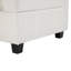 Canapé modulaire en U de 90 po avec canapé-lit modulaire avec repose-pieds mobile et table basse avec appareils de chargement cachés pour le salon, blanc