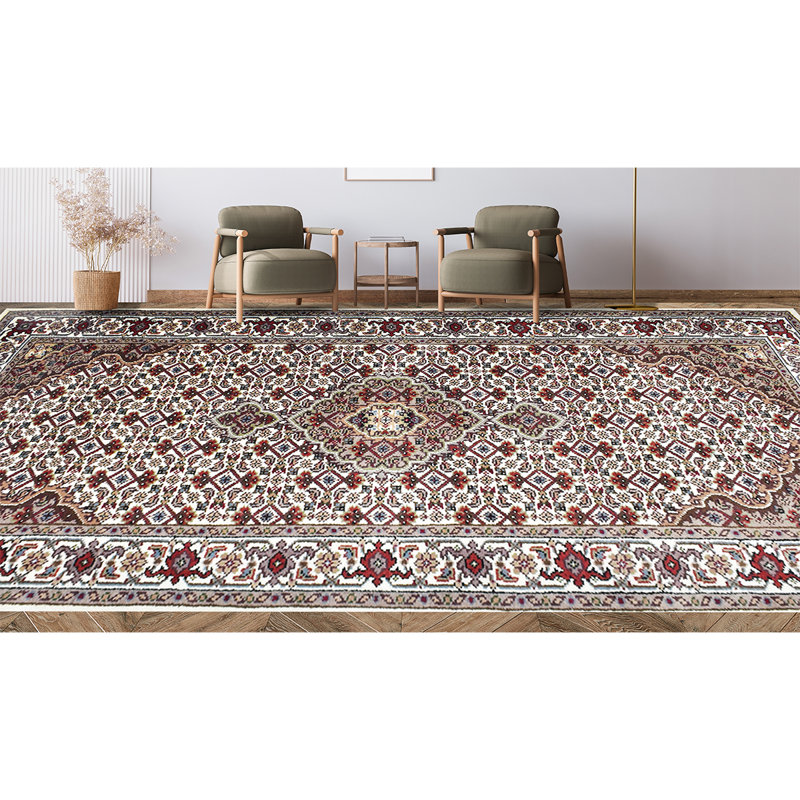 Wool Oriental Area Rug, Rectangle 4' x 6'