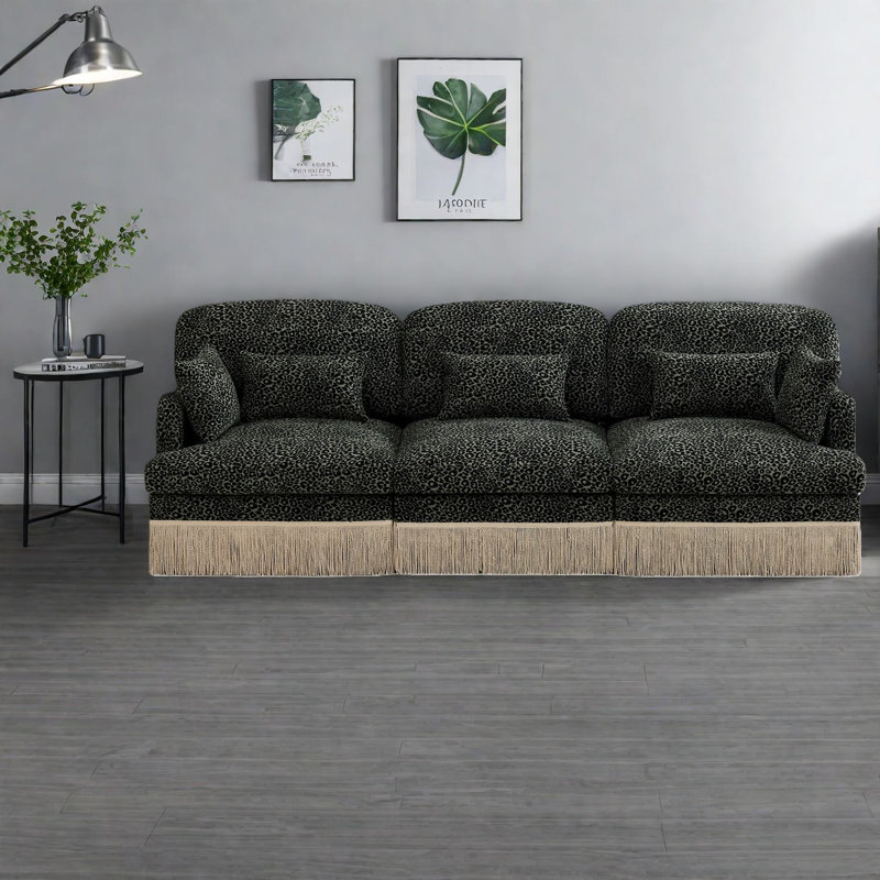 Canapé modulaire en chenille 100,3 pouces Deep Home