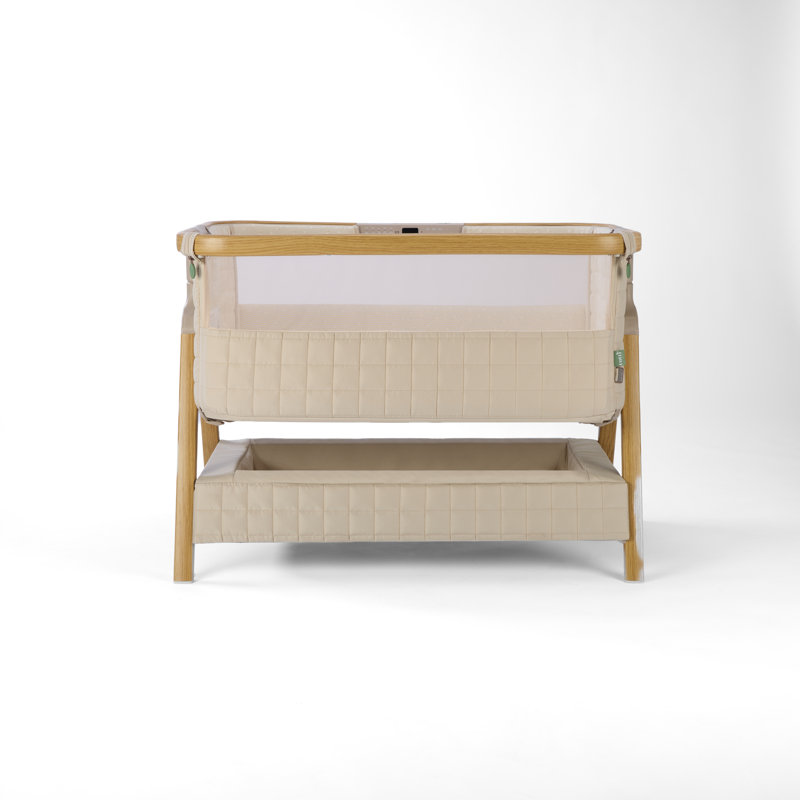 Tutti Bambini CoZee Sense Bedside Crib, Toasted Oak / Sand