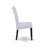 5 Piece Dining Room Furniture Set Includes a Round Kitchen Table with Pedestal and 4 Grey Linen Fabric Parson Dining Chairs, Black