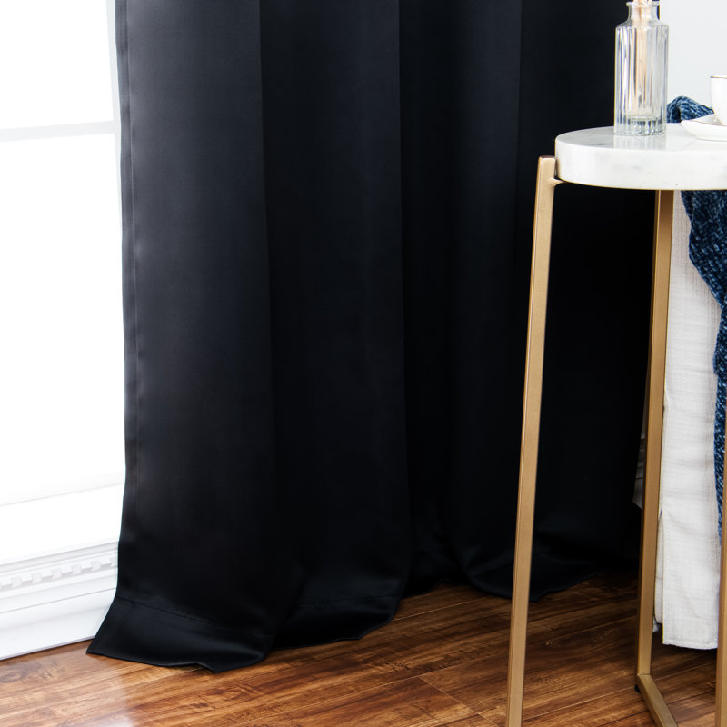 Rideau en polyester, Noir
