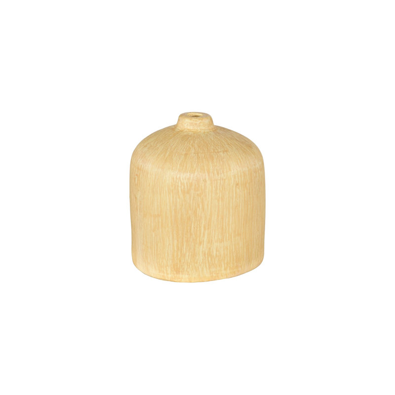Raw Umber Vase, Stem, Yellow