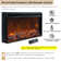 Iyes 70"W Media Console TV Stand for TVs up to 78" with Electric Fireplace Included
