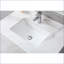 Dessus de meuble-lavabo en pierre frite 37 po avec lavabo encastré en céramique Carrara, convient aux armoires de 36 po, dosseret inclus | Pierre frittée | Blanc neige