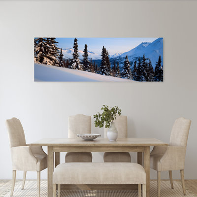 Hiver, montagnes de Chugach, Ak