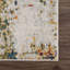 Tapis orange / beige / rouge en polypropylène tissé à la machine-1117349849