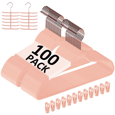 Mackaylee Non-Slip Velvet Hangers with Swivel Hook