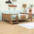 Queen Wood Floor Bed with Storage Bookcases-2059316352