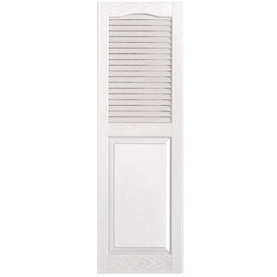 Cathedral Top Combination Shutters Pair