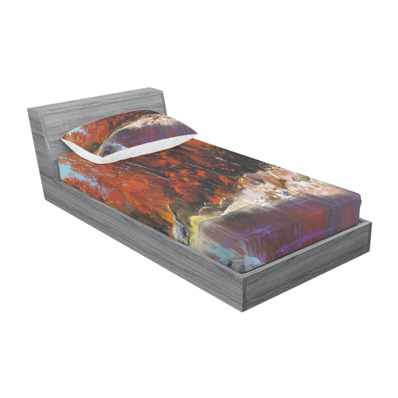 Microfiber Sheet Set, Twin Sheet Set with 1 Pillowcase