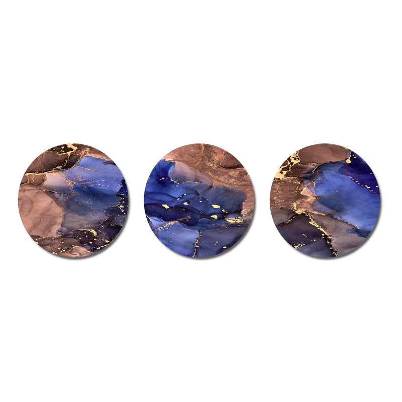 Modern Abstract Wall Decor on Metal