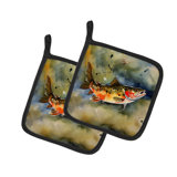 Caroline's Treasures Nautical Collection Polyester Potholder Set