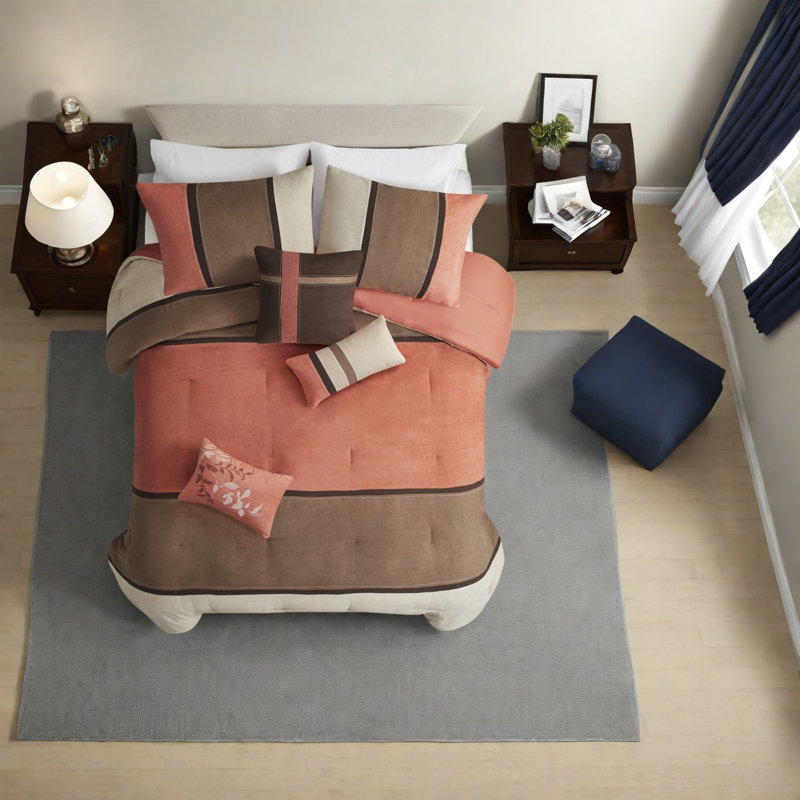Comfortable Suede Bedding Set, Coral Polyester Style For Home