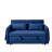 55" Modern Convertible Sofa Bed With 2 Detachable Arm Pockets, Velvet Loveseat Sofa With Pull Out Bed, 2 Pillows And Living Room Adjustable Backrest, Grid Design Armrests-1535931625