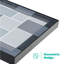 Kavic Glass Top Frame End Table