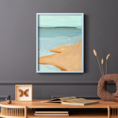 «Out on the Sandbar III», reproduction encadrée - bois massif