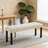 Modern Tufted Linen Dining Bench-1168663901