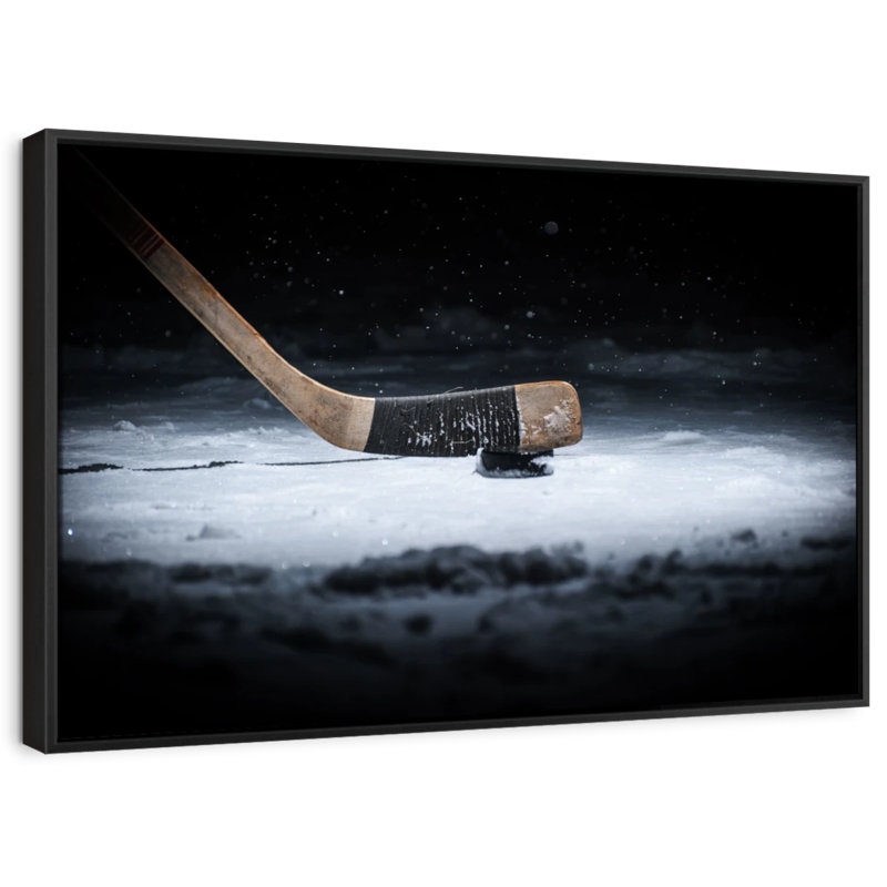 Impression sur toile Winter Hockey, H 17 po x l 25 po