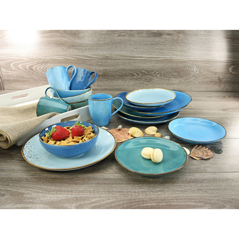 Nature, 6-er Speiseteller 27 cm, Blue