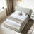 Modern Beige Chenille Upholstered Platform Bed