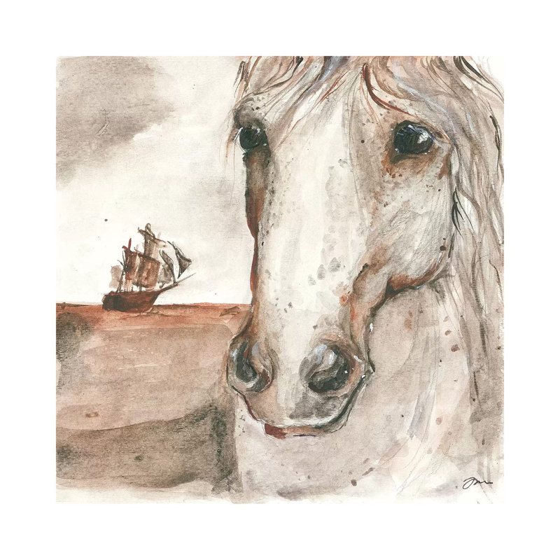 Early Settler by Jessica Mingo - Wrapped Canvas Painting, 30.48 cm H x 30.48 cm W
