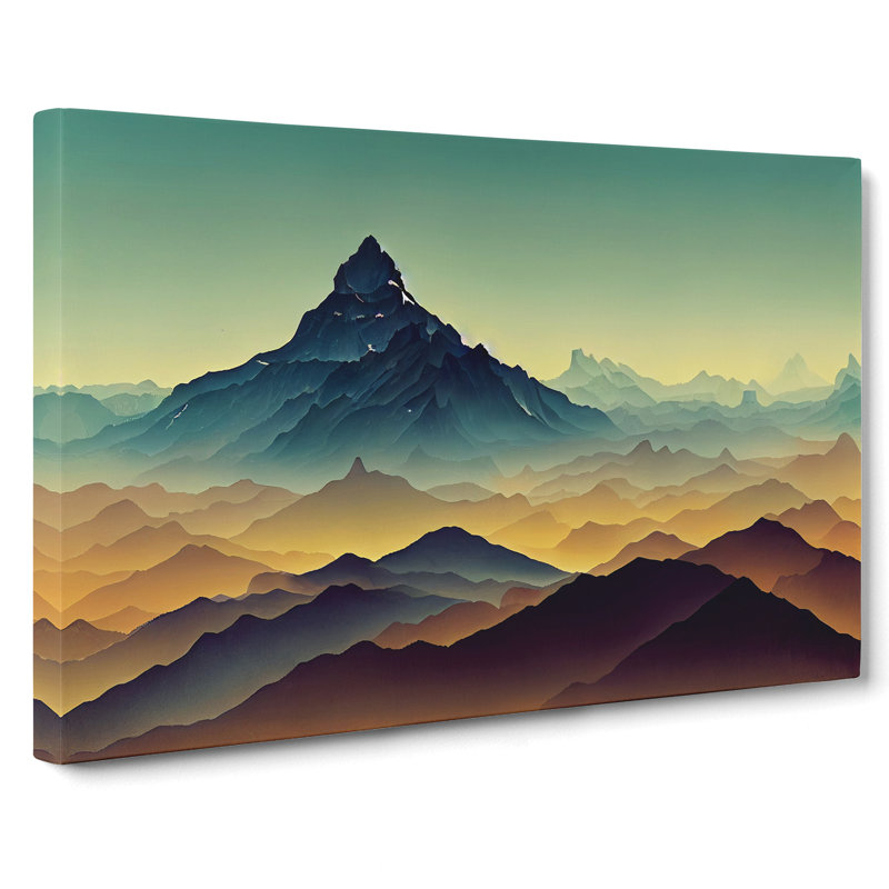 Captivating Mountain Landscape - Wrapped Canvas, 40cm H x 60cm W x 3cm D