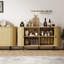 Armoire de rangement de 55 pouces avec portes et tablettes-544540808