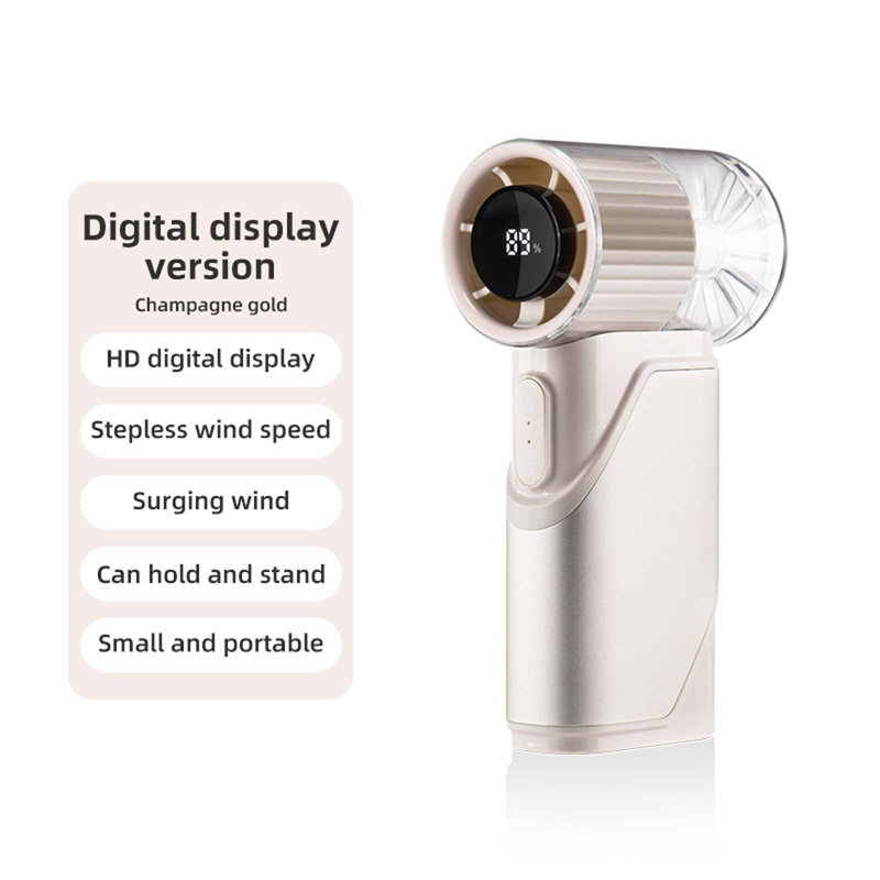 Mini ventilateur portatif avec réfrigération / affichage numérique / continu kbndieu, B