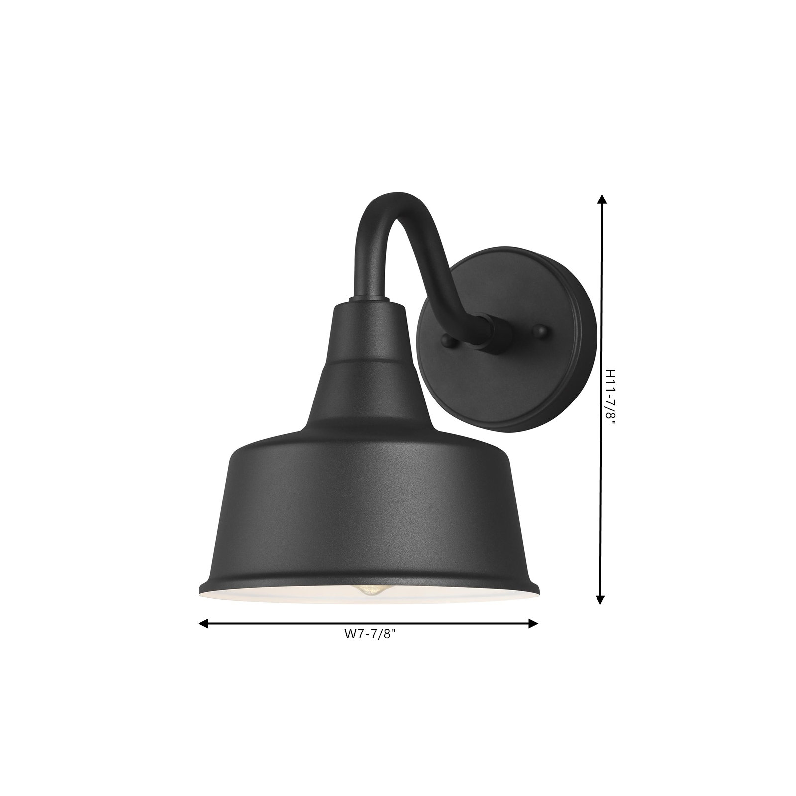 Blakeston Single Light Bell Outdoor Wall Light, 10.63" H x 12" W x 12" D, Yes, Antique Bronze
