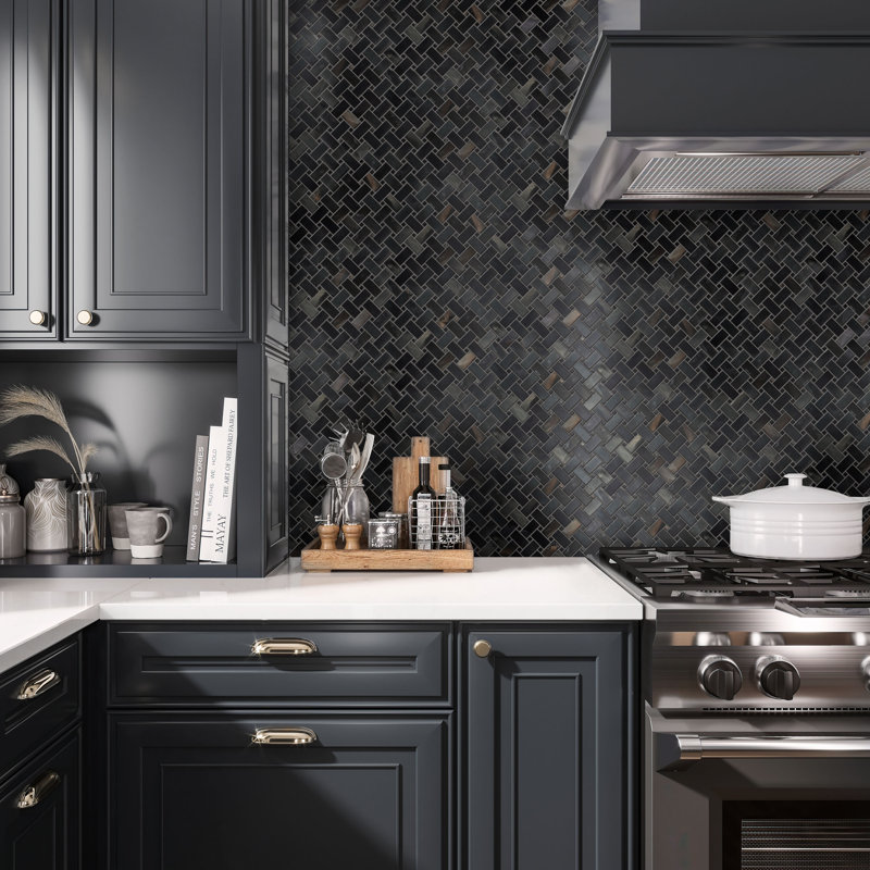 Splendor 11.81'' W x 11.81'' L Porcelain Tile Mosaic Sheet