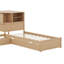 L-Shaped Combination Bed With Trundle And Drawer,3-In-1 Low Corner Platform Bed Linked-1058197000