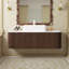 Meuble-lavabo flottant 48 po - Lavabo rectangulaire en céramique et armoire en noyer foncé (sans robinet)-1669258749-1669258748-1669258738