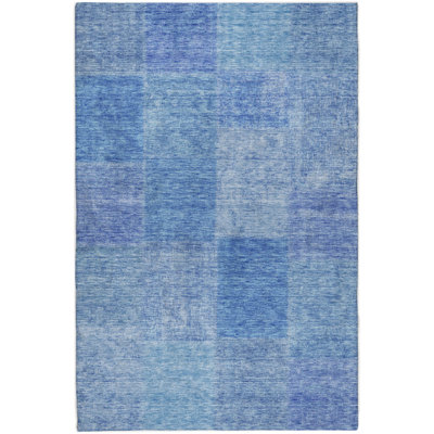 Premium Machine Washable Dream Shag ADS664 Patchwork Rug