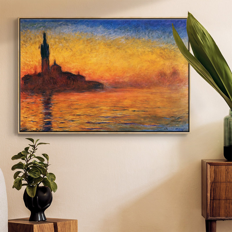 "Twilight, Venice, 1908", reproduction d'art sur toile, Naturel, H 17 po x l 25 po x P 2 po