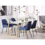 Hannwacker Glass Top Metal Base Dining Table