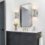 Applique murale moderne géométrique 2 lumières avec abat-jour en fer (ensemble de 2)-472497497-472497496