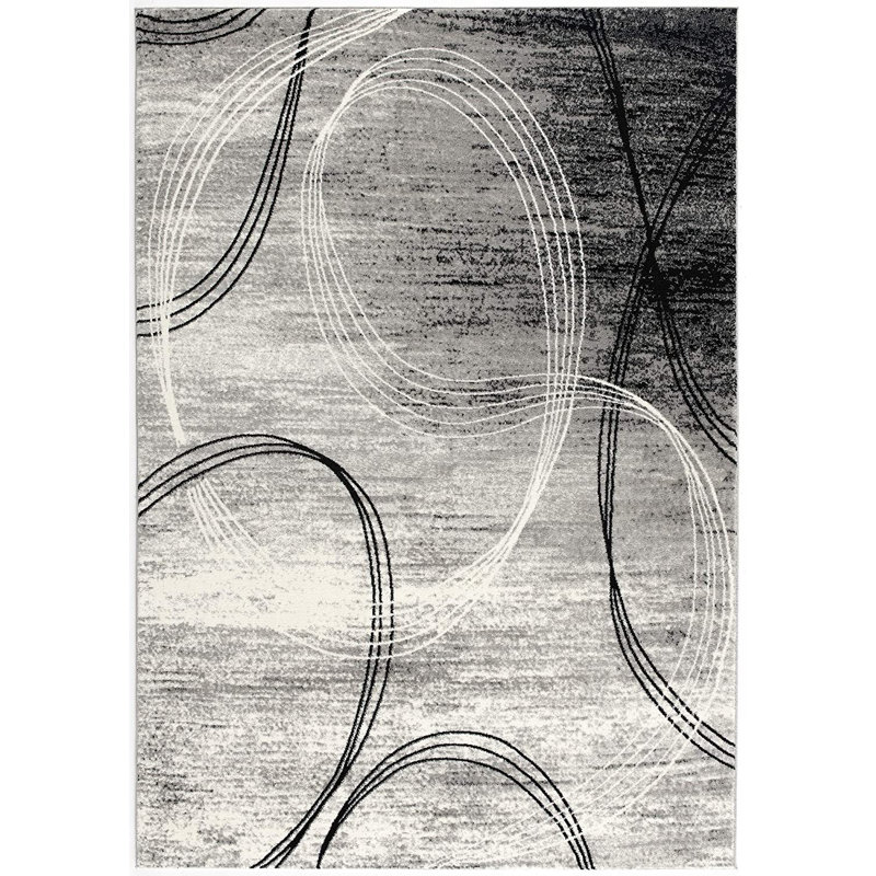 Abstract Indoor Rug, Rectangle 4' x 6'