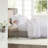 Cooling Cotton Blend Queen Sheets & Pillowcases, White Sateen for Home