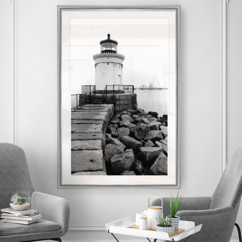 «Bug Light Portland», reproduction sur toile, H 18,5 po x l 24,5 po x P 1,5 po, Argent
