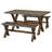 Tiggs 4 - Person Solid Wood Solid Wood Top Trestle Dining Set