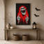 Art mural sur toile, "Screaming crâne mains donnant un doigt du milieu"-764063652
