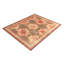 Distressed Classic Beige Brown Red Rug Medallion Pattern-1976919918