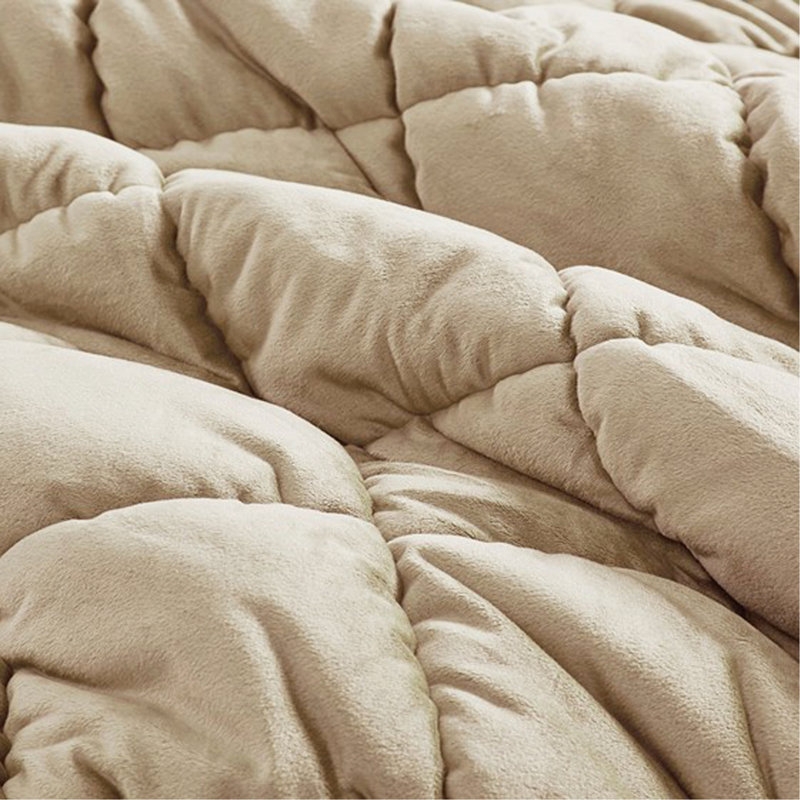 2 Piece Comforter Set, Brown