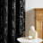 100% Blackout Curtains, Grommet Pattern Gold Foil Printed Window Treatments Room Darkening Drapes for Bedroom, 2 Panels-895037123-895037120