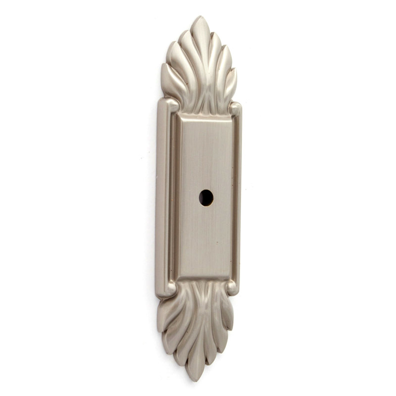 Fiore Brass Back Plate, Satin Nickel