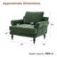 Fauteuil de lecture vintage rembourré avec coussins de siège et de dossier épais, ensemble de 2-1708480806-1709044658